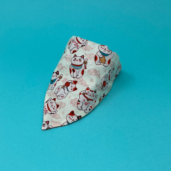 Lucky Cat Bandana - The Woof Warehouse