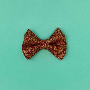Red Regency Dog Bow Tie - The Woof Warehouse
