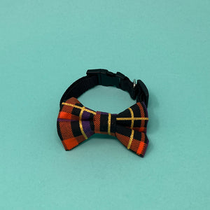 Halloween Plaid Bow Tie