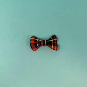 Halloween Plaid Bow Tie