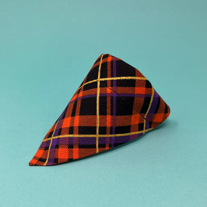 Halloween Plaid Dog Bandana