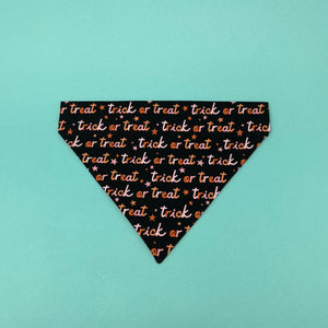 Cute Trick or Treat Dog Bandana