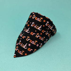 Cute Trick or Treat Dog Bandana