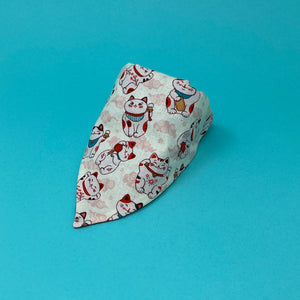 Lucky Cat Bandana - The Woof Warehouse