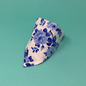 Blue and White Porcelain Bandana - The Woof Warehouse