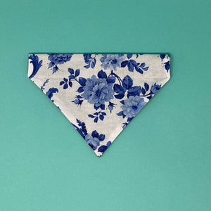 Blue and White Porcelain Bandana - The Woof Warehouse