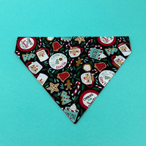 Santa's Cookies and Cocoa Dog Bandana - The Woof Warehouse