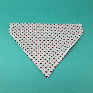 Christmas Polka Dots Dog Bandana - The Woof Warehouse