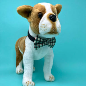 Christmas Red and Green Plaid Bow Tie - The Woof Warehouse