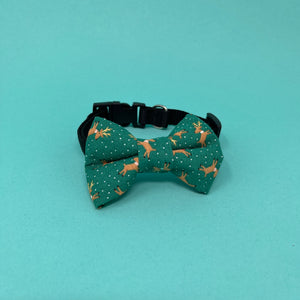 Christmas Reindeer Bow Tie - The Woof Warehouse