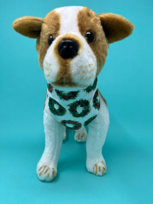 Festive Wreaths Dog Bandana - The Woof Warehouse
