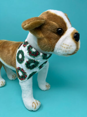 Festive Wreaths Dog Bandana - The Woof Warehouse