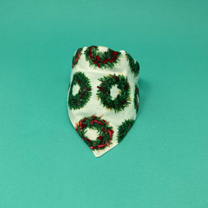 Festive Wreaths Dog Bandana - The Woof Warehouse