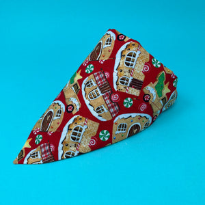 Merry Gingerbread Dog Bandana - The Woof Warehouse