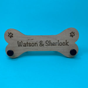 Bone Dog Leash Holder- Personalized - The Woof Warehouse