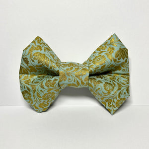 Blue Regency Dog Bow Tie - The Woof Warehouse