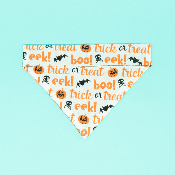 Trick or Treat Halloween Dog Bandana - The Woof Warehouse