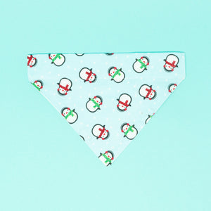 Holiday Penguins Dog Bandana - The Woof Warehouse