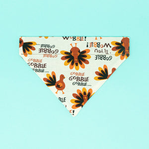 Gobble Gobble Turkey Dog Bandana - The Woof Warehouse