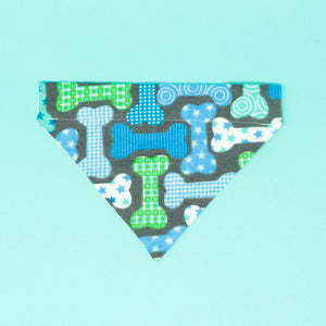 Blue Dog Bones Dog Bandana - The Woof Warehouse