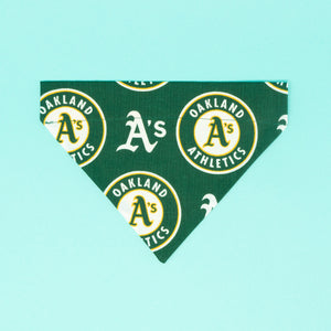 Oakland A's Dog Bandana - The Woof Warehouse