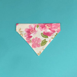 Pink Flowers Dog Bandana - The Woof Warehouse