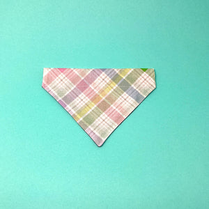 Spring Pastel Plaid Bandana - The Woof Warehouse