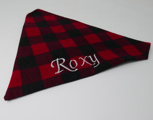 Embroidered Personalized Dog Bandanas - The Woof Warehouse