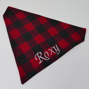Embroidered Personalized Dog Bandanas - The Woof Warehouse