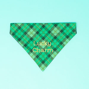 Lucky Charm Saint Patrick's Day Dog Bandana - The Woof Warehouse